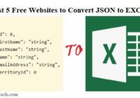 Convert JSON to EXCEL