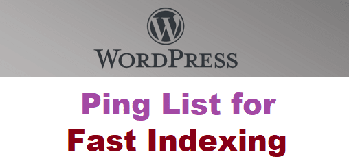 Ping List Fast Indexing